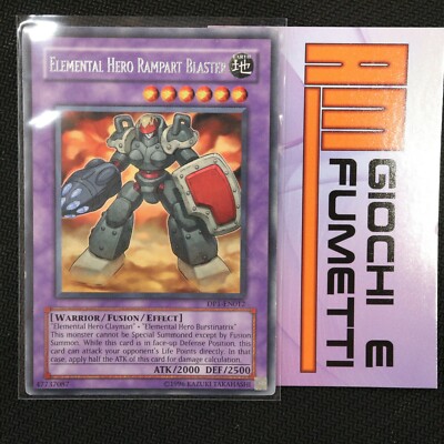 ELEMENTAL HERO RAMPART BLASTER YUGIOH Rare ENGLISH-image