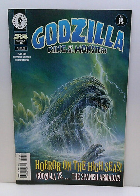GODZILLA KING OF THE MONSTERS COMIC BOOK #10 1996 COVER ART BY BOB EGGLETON-image