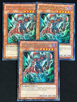 YUGIOH ELEMENTAL HERO NECROSHADE DT04-EN007 RARE X3(NM)-image
