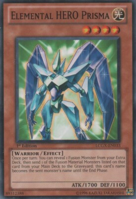 Yugioh! LP Elemental HERO Prisma - LCGX-EN033 - Common - 1st Edition Lightly Pla-image