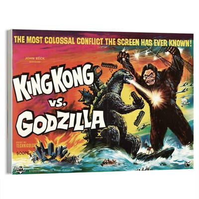 1949 King Kong Versus Godzilla (RKO) Italian  Movie Poster or Canvas Art Print-image