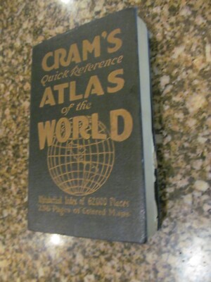 *Cram's QUICK Reference Atlas of World, 1934, Geo. Cram Co.-image