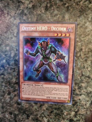 Destiny HERO - Decider - DESO-EN003 - Secret Rare - 1st Edition - Near Mint y16-image