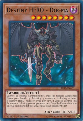 Yugioh! Destiny HERO - Dogma - LEHD-ENA01 - Common - 1st Edition Near Mint -image