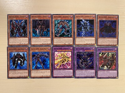Destiny Hero Plasma, Dogma, Dreadmaster, Diamond Dude, Yugioh Cards 10-image
