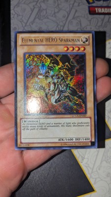 Yu-Gi-Oh! Elemental Hero Sparkman (LCGX-EN007) Secret Rare Unlimited - EX/LP-image