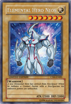 Heavily Played Elemental Hero Neos - CT03-EN001 - Secret Rare - Limited Edition -image