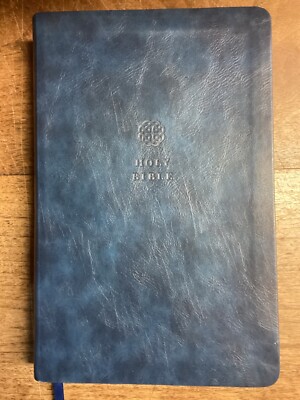 Holy Bible KJV Red letter Edition Giant Print Nelson Blue Leatherette 2017 Maps-image