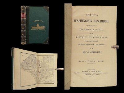 1861 Washington DC 1ed Philps America Civil War Supreme Court Government MAP-image