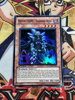 Destiny HERO - Diamond Dude lcgx-en124 1st Edition (LP) Super Rare Yu-Gi-Oh!-image