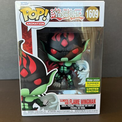 Funko Pop Elemental Hero Flame Wingman YU-GI-OH. Summer Convention ‘24, 1609 NIB-image
