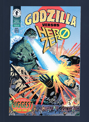 Godzilla Versus Hero Zero #1 - Arthur Adams Cover Art. (9.0/9.2) 1995-image