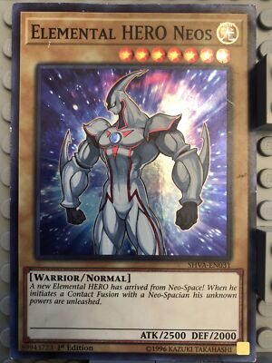 Yu-Gi-Oh! TCG Elemental HERO Neos Shadows in Valhalla SHVA-EN031 1st Edition...-image