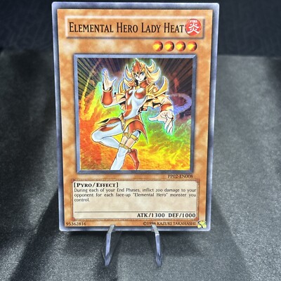 YUGIOH TCG ELEMENTAL HERO LADY HEAT PP02-EN008 SUPER UNLIMITED EDITION LP-image