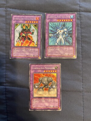 Yu-Gi-Oh.  Elemental Hero Lot!  All in Near Mint or Lightly Played Condition!-image