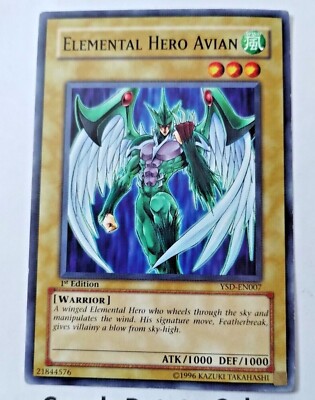Yu-Gi-Oh Elemental Hero Avian Starter Deck YSD-EN007 1st Edition - Uncirculated-image