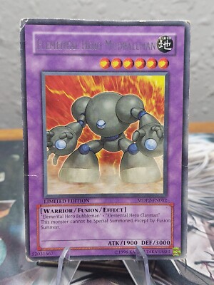 Yu-Gi-Oh! Elemental Hero Mudballman Rare LIMITED Edition MDP2-EN002 HP/DMG-image