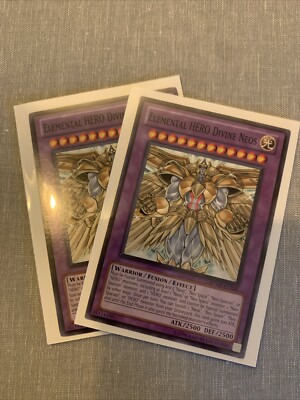 2 Yu-Gi-Oh! TCG Elemental HERO Divine Neos Ra Yellow Mega Pack RYMP-EN020...-image