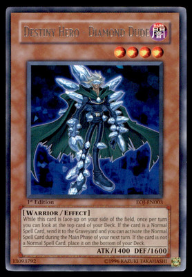 Yu-Gi-Oh! Destiny Hero - Diamond Dude #EOJ-EN003 1st Edition Near Mint-image