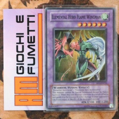 ELEMENTAL HERO FLAME WINGMAN in Italian Rare SUPER yu-gi-oh! A REAL DEAL!!-image