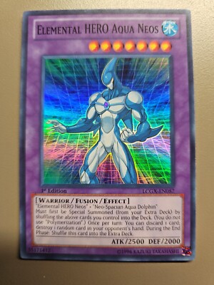 Yugioh! Elemental HERO Aqua Neos - LCGX-EN057 - Super Rare - 1st Edition NM-image