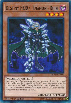 Destiny HERO - Diamond Dude - LEHD-ENA06 - Common - 1st Edition Near Mint Legend-image