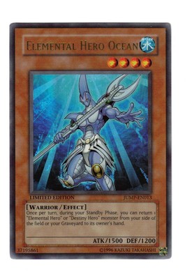 Yugioh- 1X Elemental Hero Ocean - Ultra Rare - Limited - JUMP-EN013 - Near Mint-image