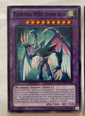 Elemental HERO Storm Neos LCGX-EN073 Unlimited Yugioh Card Jaden Yuki LP-image