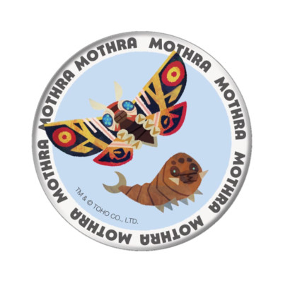 Hashigodaka Art Collection Godzilla VS Mothra Can Badge MOTHRA 2.24 in TOHO JP-image