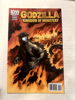 GODZILLA: KINGDOM OF MONSTERS #4 ERIC POWELL COVER ART IDW COMICS 2011-image