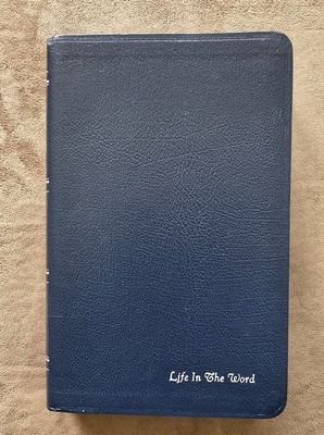 Amplified Classic Bible, 1987 - Navy Blue Bonded Leather - AMPC - Very Nice +-image
