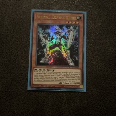 Elemental Hero Liquid Soldier! Secret Rare Limited Edition LDS3-EN103! NM!-image