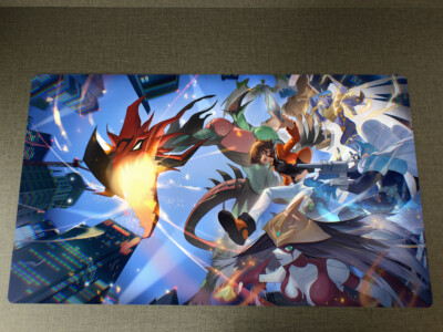 WVICM Playmat Yuuki Juudai, Elemental HERO Avian TCG CCG Trading Card Game Mat-image