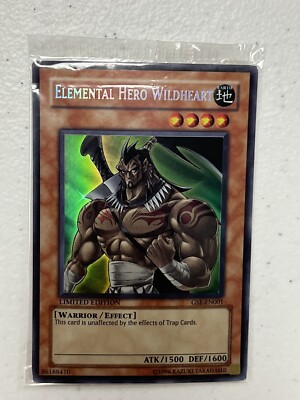 Yu-Gi-Oh TCG Card Elemental Hero Wildheart GSE-EN001 Limited Edition Sealed NM-image