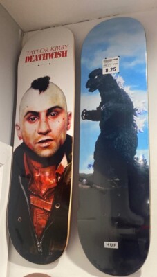 Huf x Godzilla 8.25 Skateboard Deck New in shrink wrap-image