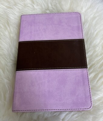 HCSB Ultrathin Reference BIBLE 2012 Pink Brown Leather-Soft-image
