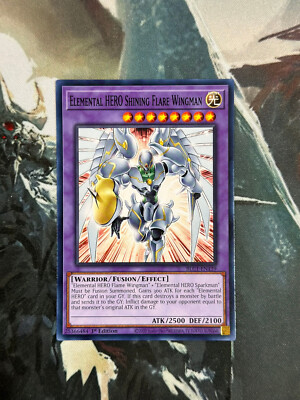 Yugioh Elemental HERO Shining Flare Wingman Common BLC1-image