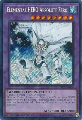 Yu-Gi-Oh! Elemental Hero Absolute Zero BLC1-EN004 Secret Rare-image