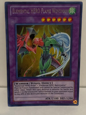 Yugioh 1st Edition Elemental HERO Flare Wingman LCGX NM-image
