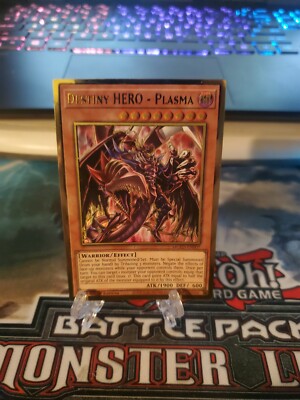 Yugioh Max Gold El Dorado Misprint MGED-EN007 Destiny Hero Plasma-image