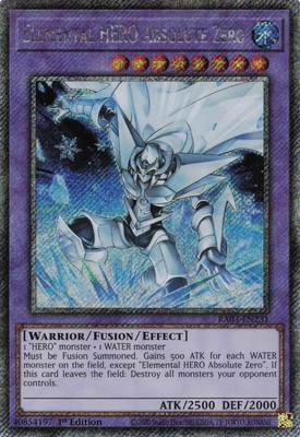 Yugioh Elemental HERO Absolute Zero RA03-EN231 - Platinum Secret Rare-image