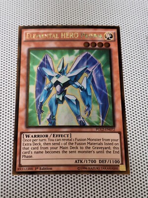 Elemental HERO Prisma PGL2-EN072 Gold Rare Yugioh! Holo Foil Nice!-image