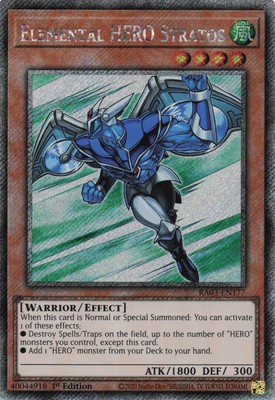 Yugioh Elemental HERO Stratos RA03-EN177 - Platinum Secret Rare-image