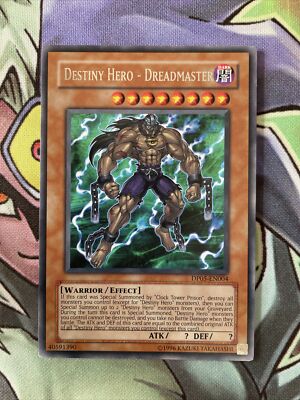 DP04-EN004 Destiny Hero - Dreadmaster Rare UNL Edition Yugioh Card Near Mint Con-image