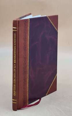 Geologisch-Topographischer Atlas Von Neu-Seeland Bearbeitet Von [Leather Bound]-image