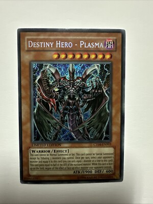 Yugioh Destiny Hero - Plasma 2007 Collectors Tin Secret Rare CT04-EN003 VLP/LP-image