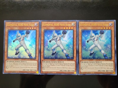 3 Lot - Elemental Hero Neos Alius BLAR-EN053 NM 1st ed Ultra Rare Yugioh 3x-image