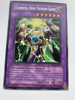 DP1-EN011 Yu-Gi-Oh! Elemental Hero Thunder Giant 1st Edition NM-image