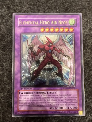 1st Ed Ultimate Rare Elemental Hero Air Neos - STON-image