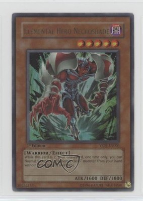 2007 Yu-Gi-Oh! Jaden Yuki 1st Edition Elemental HERO Necroshade #YSDJ-EN000 0u5r-image